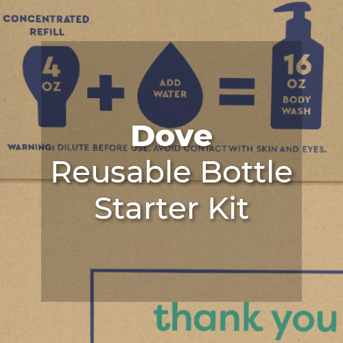 Dove Reusable Bottle Starter Kit